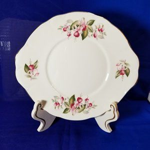 Vintage Duchess Bone China Fuchsia Cake Plate